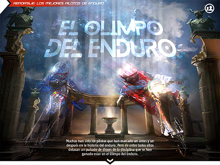 Apertura reportaje en revista EnduroPro